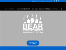 Tablet Screenshot of bearwaterrestoration.com
